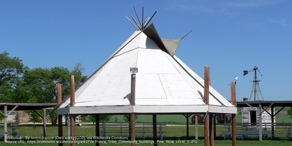 Nebraska: Ponca Reservation Pow Wow circle