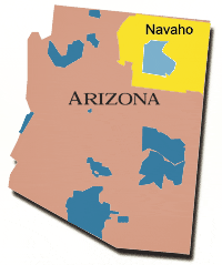 Map: Arizona, Navajo