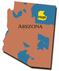 Map: Arizona, Hopi