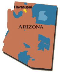 Map: Arizona, Havasupai