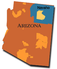 Map: Arizona, Southern Paiute