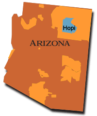 Map: Arizona, Hopi