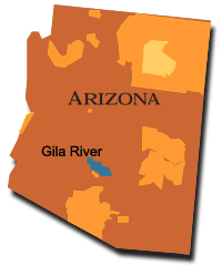 Map: Arizona, Gila River
