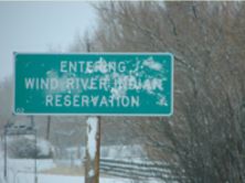 Wind River Rez sign