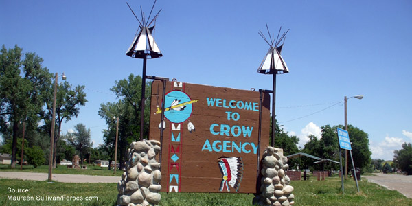 Crow reservation landscape