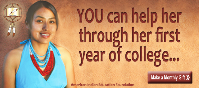 Only 17% of Native American high school students go to college...  You can help them build a brighter future.