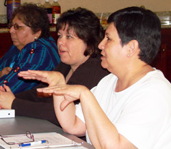Native American Partners in a training class.