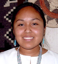 Native American scholarship student.