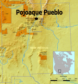 Map: New Mexico: Pojoaque Pueblo