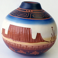 Win this Native American Pottery Piece