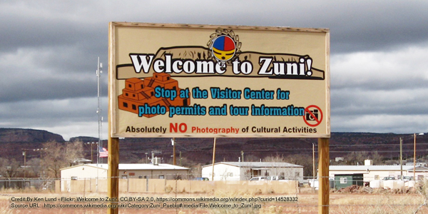 Reservation: Zuni Reservation welcome sign